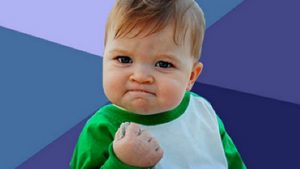 fist-pumping kid